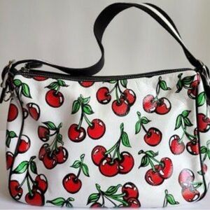Rare Vintage Isabella Fiore Cherry Print Purse